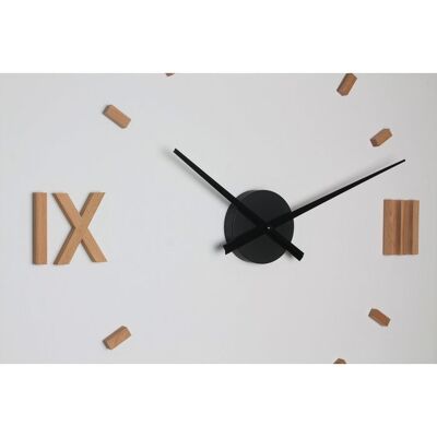 in massello di faggio: HolzKaspero Kasper'o'clock - lo speciale orologio da parete - nero
