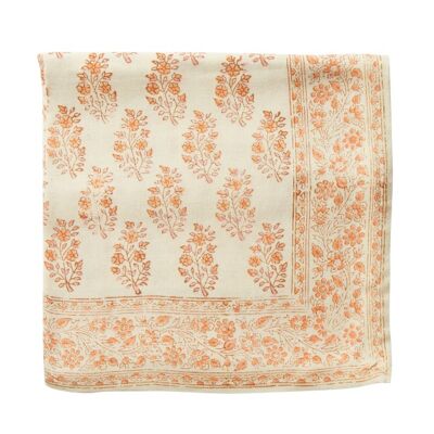 “Indian flowers” print scarf Primerose Orange
