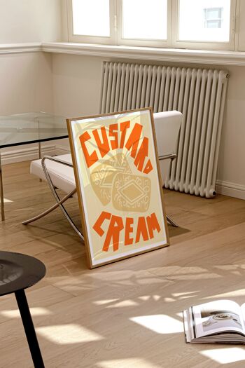Custard Cream Art Print / Cuisine Wall Art / Biscuit Art 2