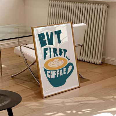 Kaffee Kunstdruck/Küche Wandkunst/Bürodruck