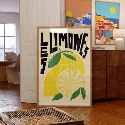 Lámina de limón / Arte de la pared de la cocina / Arte para la cocina