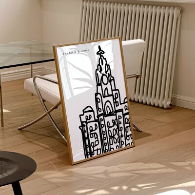 Liverpool Black and White Art Print / Liverpool Wall Art