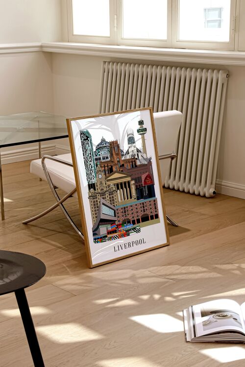 Liverpool Art Print / Liverpool Landmarks Poster