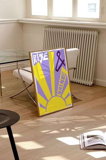 Sun Art Print / Art mural coloré / Happy Art Print 1