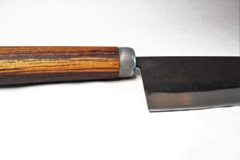 Couteau d'office HERITEDGE - couteau de cuisine tranchant en acier au carbone - forgé à la main au Vietnam - avec manche ovale en bois de tamarin, couteau de chef 12 cm 3