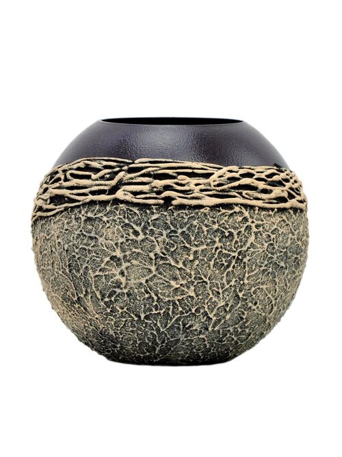 Handpainted Glass Vase | Violet Interior Design Home Room Decor | Table vase 6 inch | 5578/180/sh039
