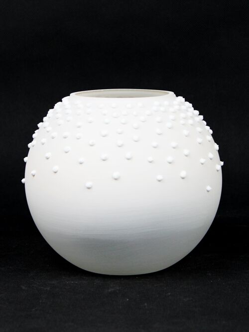 table white art decorative glass vase 5578/180/sh350