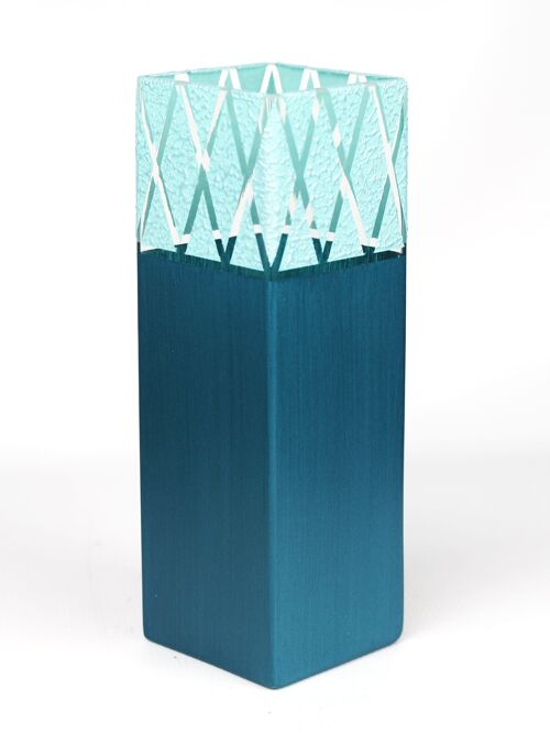 table turquoise art decorative glass vase 6360/300/sh167.3