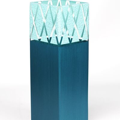 table turquoise art decorative glass vase 6360/300/sh167.3