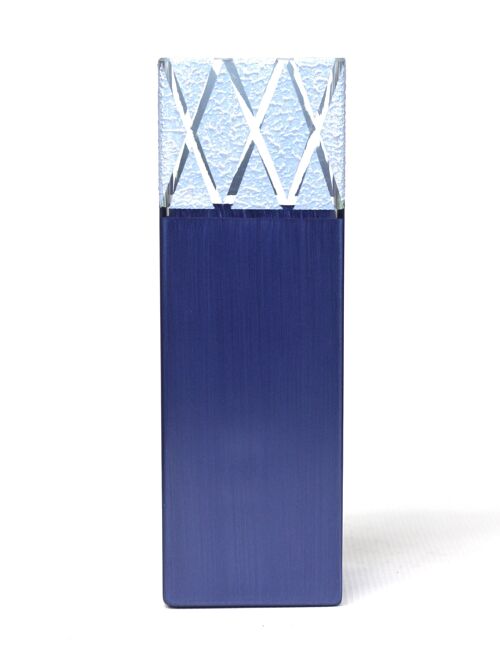 table blue art decorative glass vase 6360/300/sh167.4