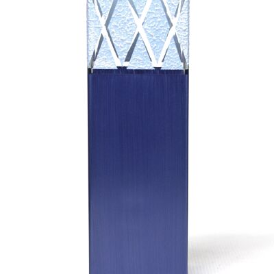 table blue art decorative glass vase 6360/300/sh167.4