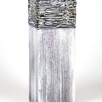 Stone Imitation Glass Vase | 12 inch | Handpainted Vase for Flowers | Art Interior Design | Home Decor | 6360/300/sh228