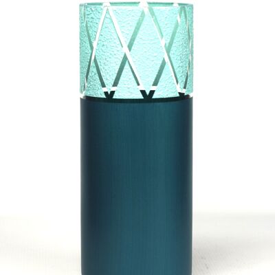 table turquoise art decorative glass vase 7017/300/sh167.3
