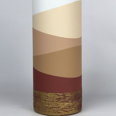 table brown art decorative glass vase 7017/300/sh235.1