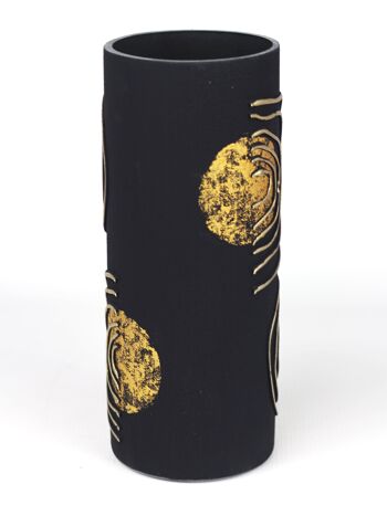 vase en verre décoratif art noir de table 7017/300/sh339 3