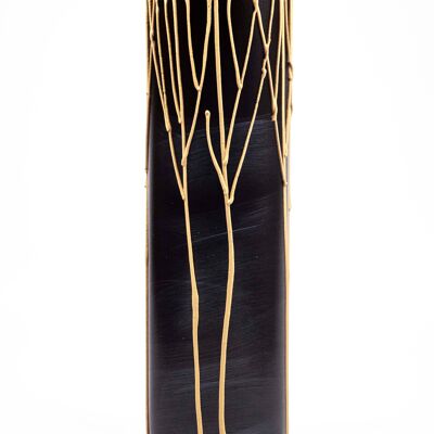 floor burgundy art decorative glass vase 7017/400/sh268