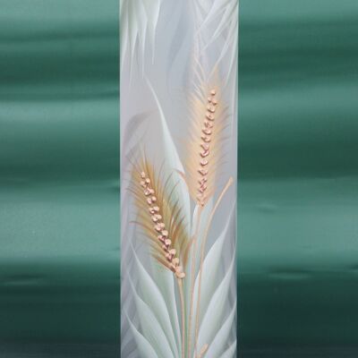 vase en verre décoratif art vert clair au sol 7017/400/sh332