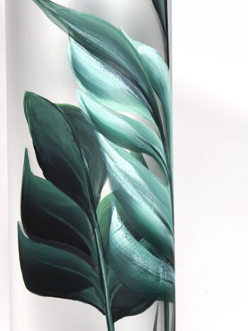 vase en verre décoratif art vert sol 7017/400/sh338 3