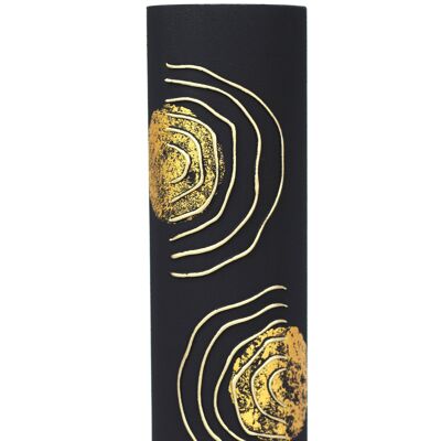 floor black art decorative glass vase 7017/400/sh339