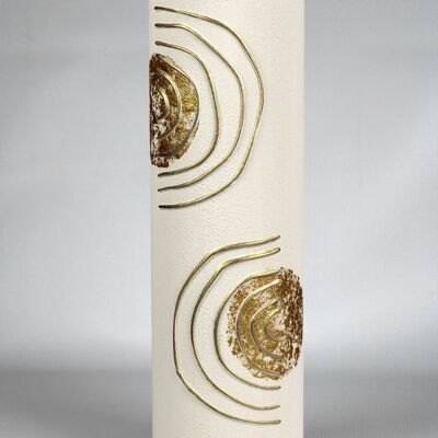 floor ivory art decorative glass vase 7017/400/sh339.1