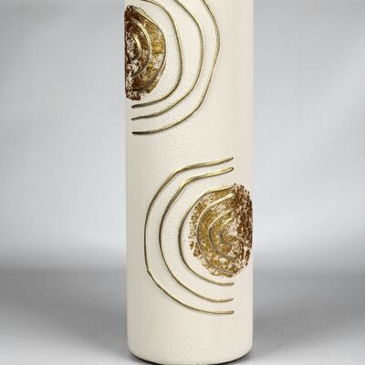 floor ivory art decorative glass vase 7017/400/sh339.1