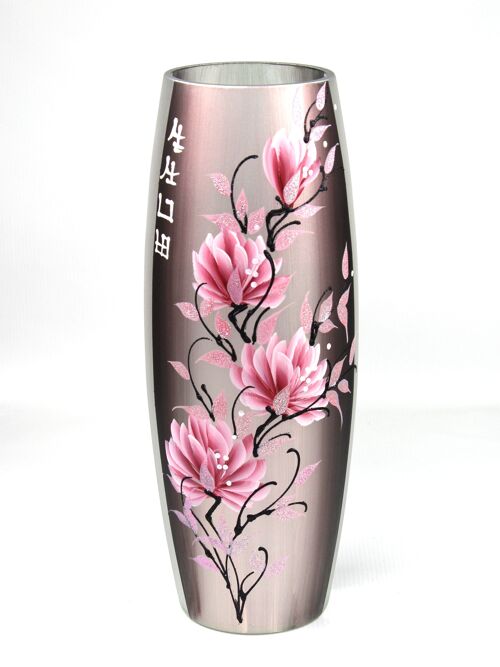floor pink art decorative glass vase 7124/400/890