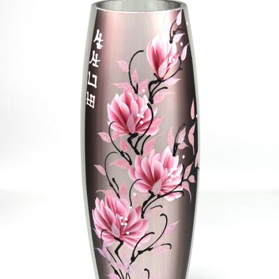 floor pink art decorative glass vase 7124/400/890
