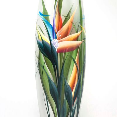 floor green art decorative glass vase 7124/400/sh119