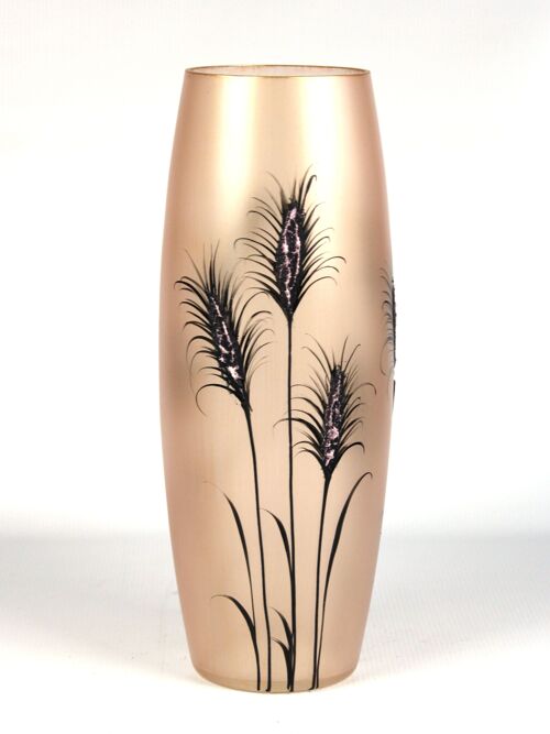 floor lilac art decorative glass vase 7124/400/sh328