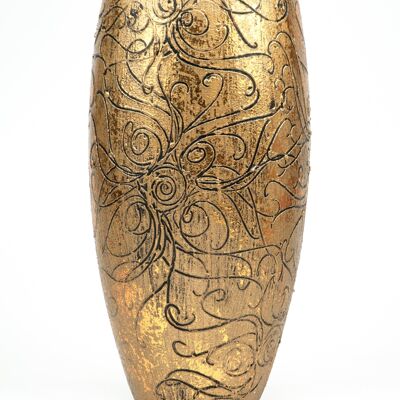 vase en verre décoratif d'art de table d'or 7518/300/sh213