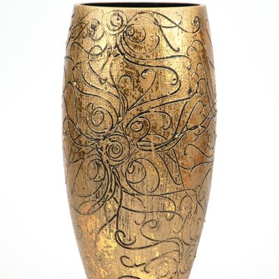 vaso in vetro decorativo da tavolo oro artistico 7518/300/sh213