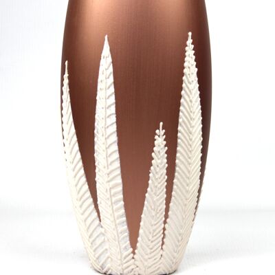 vaso in vetro decorativo da tavolo in rame artistico 7518/300/sh333