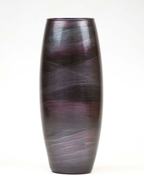 Handpainted Glass Vase for Flowers | Glossy Burgundy Painted Art | Interior Design | Table vase | 7736/250/lk287