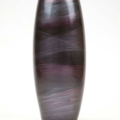 Handpainted Glass Vase for Flowers | Glossy Burgundy Painted Art | Interior Design | Table vase | 7736/250/lk287