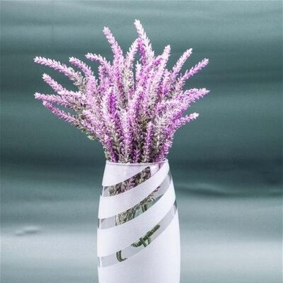 Ovale Vase aus matt lackiertem Kunstglas für Blumen | Innenarchitektur | Wohnkultur | Tischvase | 7736/250/mt295