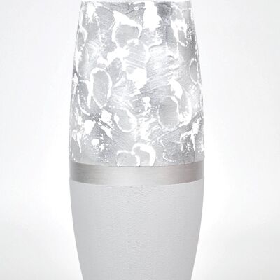 Marble Imitation Painted Art Glass Oval Vase for Flowers | Interior Design | Home Decor | Table vase | 7736/250/sh106