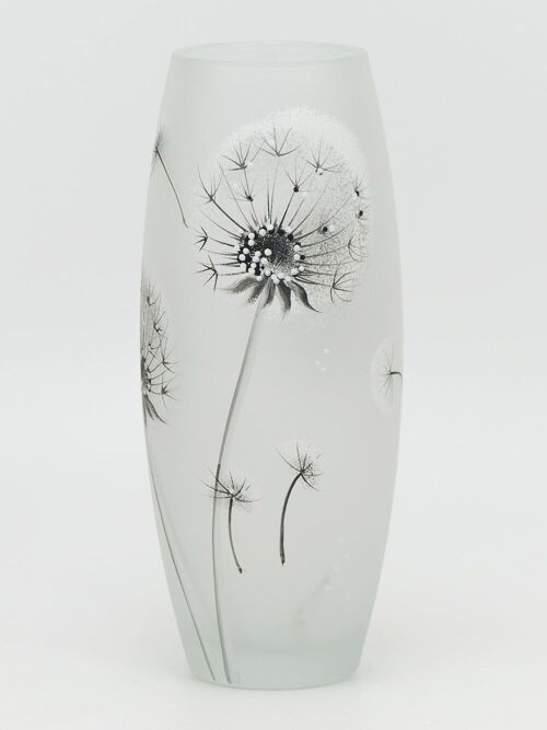 table white art decorative glass vase 7736/250/sh214