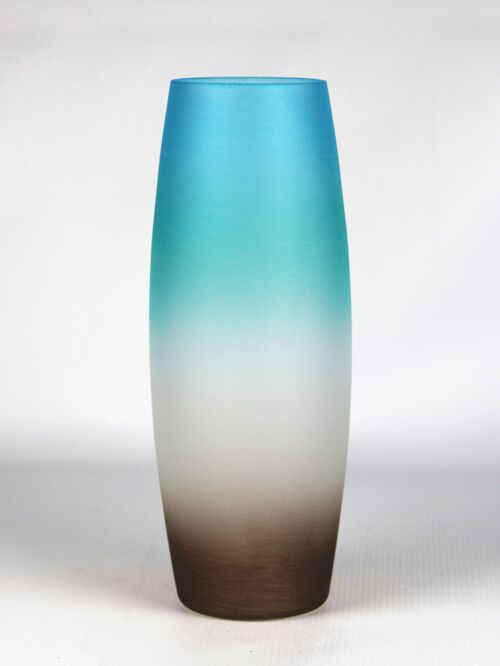 table blue art decorative glass vase 7736/300/sh317