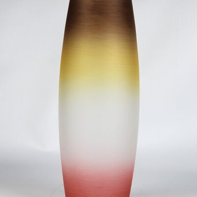 vaso da tavolo in vetro decorativo marrone artistico 7736/300/sh317.1