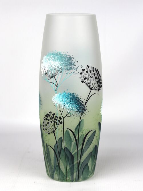 table green art decorative glass vase 7736/300/sh319
