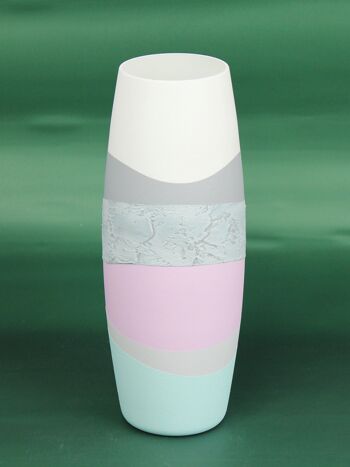 table vase en verre décoratif art gris 7736/300/sh345 3