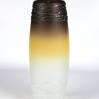 table brown art vase décoratif en verre 7736/300/sh347.1
