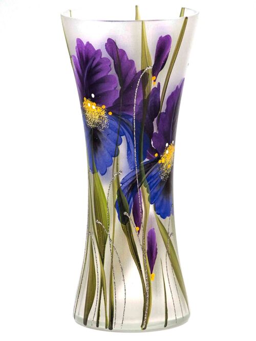 table violet art decorative glass vase 7756/300/sh013
