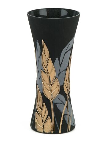 Vase en verre peint à la main pour fleurs | Vase en verre d'art | Décoration de la maison | Vase de table 12 po | 7756/300/sh196 2