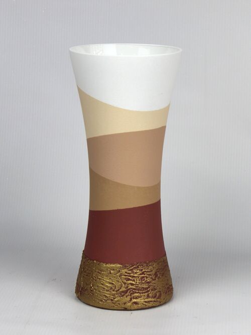 table brown art decorative glass vase 7756/300/sh235.1