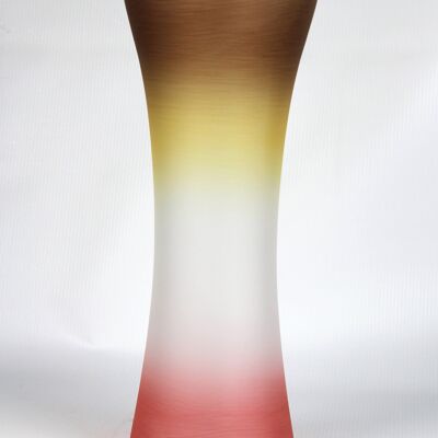 vase en verre décoratif d'art brun de plancher 7756/360/sh317.1