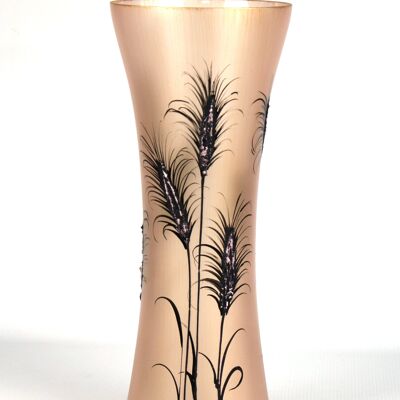 vaso da terra in vetro decorativo lilla art 7756/360/sh328