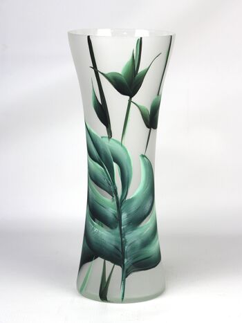 vase en verre décoratif art vert sol 7756/360/sh338 1