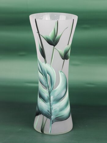 vase en verre décoratif art vert sol 7756/360/sh338 3