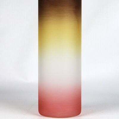 vaso da tavolo in vetro decorativo marrone artistico 7856/300/sh317.1